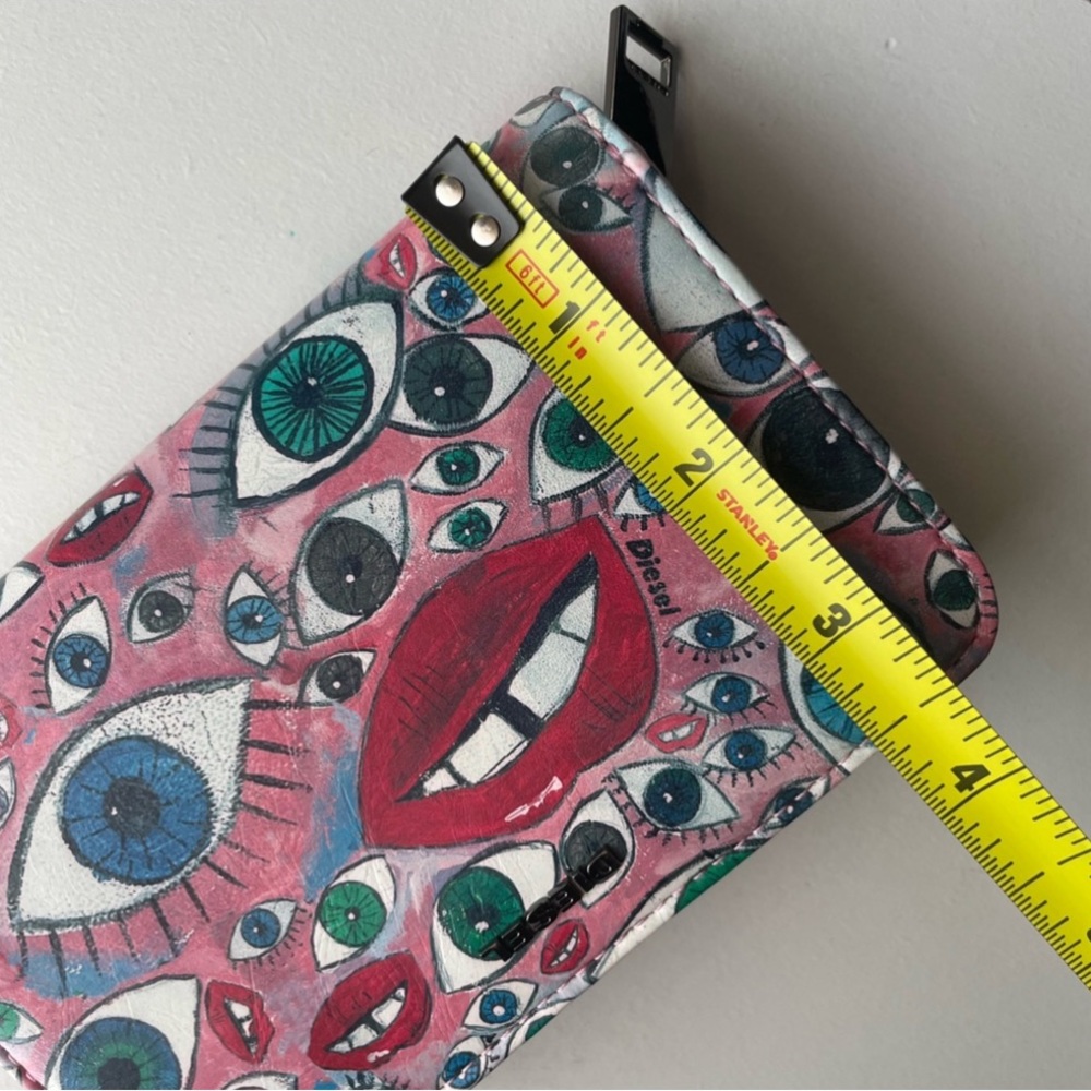 Diesel Pink Leather Eye Wallet Bag - Picture 11 of 11